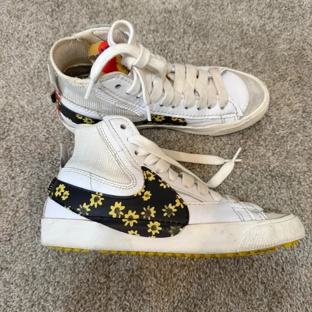 Nike Blazer women's 9 mens 7.5 Mid 77 jumbo sunflower sneakers 2667